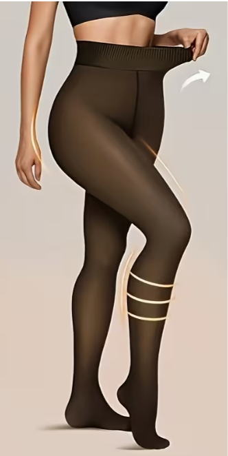 Fleece-Lined Thermal Tights